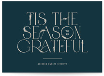 Gilded Gratitude Business Holiday Cards