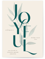 Joyful Watercolors Business Holiday Cards