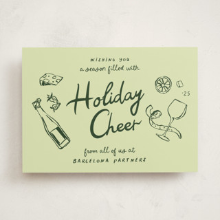 Gourmet Cheers Business Holiday Cards
