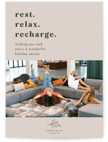 Rest. Relax. Recharge. Business Holiday Cards
