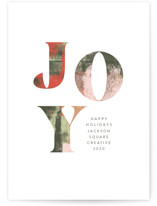 Abstract Joy Business Holiday Cards
