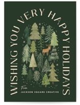 Winter Forest Business Holiday Cards