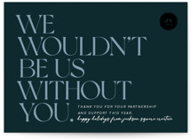 Wouldn't Be Us Business Holiday Cards