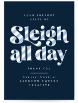 Sleigh All Day Business Holiday Cards