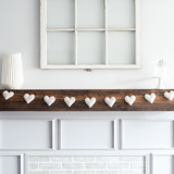 Heart Garland (Off-White, 6 feet) Garlands