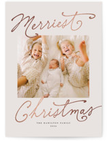 Merriest Season Foil-Pressed Holiday Cards
