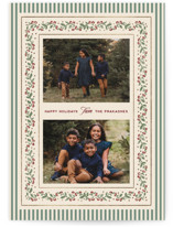 Festive Vine Foil-Pressed Holiday Cards