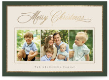 with love Foil-Pressed Holiday Cards