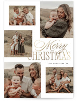 Merry Five Foil-Pressed Holiday Cards