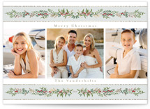 Holiday Ribbon Foil-Pressed Holiday Cards