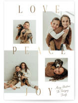 Newsprint Foil-Pressed Holiday Cards
