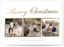 Classic Trio Foil-Pressed Holiday Cards