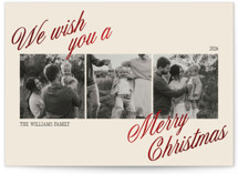 Trifold Foil-Pressed Holiday Cards