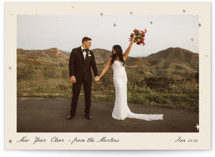 Star Dust Foil-Pressed Holiday Cards