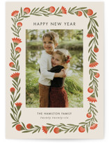 wreath wrap Foil-Pressed Holiday Cards