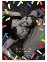 Confetti Countdown Foil-Pressed Holiday Cards