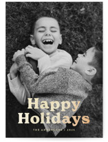 Bold Modern Foil-Pressed Holiday Cards