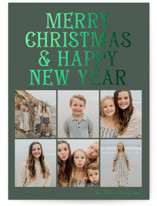 Merry Photos Foil-Pressed Holiday Cards