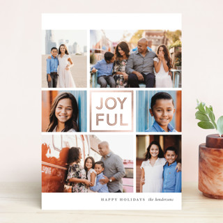 JOY-FUL Foil-Pressed Holiday Cards