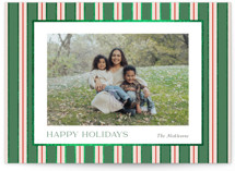 Southern Stripes Foil-Pressed Holiday Cards