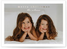 Simplest border Foil-Pressed Holiday Cards