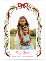 Ribbon arch Foil-Pressed Holiday Cards