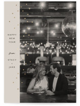 minimal sparkle Foil-Pressed Holiday Cards