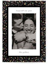 Confetti and Sparkle Foil-Pressed Holiday Cards