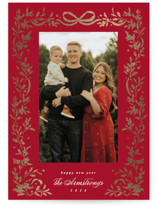 Glittering Garland Foil-Pressed Holiday Cards