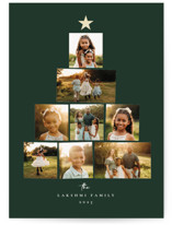 Starry Tree Foil-Pressed Holiday Cards