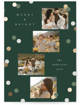 Vintage Confetti Foil-Pressed Holiday Cards
