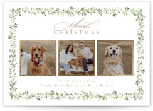 Laurel Garland Foil-Pressed Holiday Cards