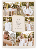 Six Fancy Foil-Pressed Holiday Cards