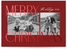 Sparkly Stack Foil-Pressed Holiday Cards