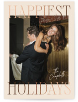 Glam Greeting Foil-Pressed Holiday Cards