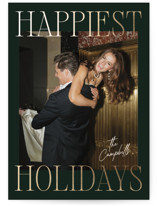 Glam Greeting Foil-Pressed Holiday Cards