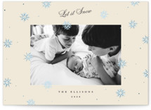 Quiet Snowfall Foil-Pressed Holiday Cards