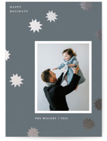night sky Foil-Pressed Holiday Cards