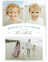 Modern Trio Foil-Pressed Holiday Cards