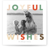 Joyful  Bright Foil-Pressed Holiday Cards