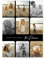 Photo Montage Foil-Pressed Holiday Cards