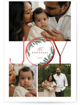 Inner Pine Wreath Foil-Pressed Holiday Cards