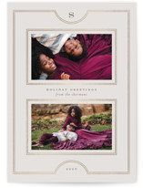 Framed Photos Foil-Pressed Holiday Cards