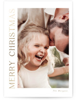 Gilded Merry Foil-Pressed Holiday Cards