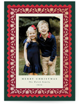 Folkloric Foil-Pressed Holiday Cards