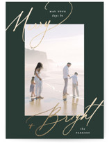 bright+merry Foil-Pressed Holiday Cards