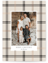 Window Pane Foil-Pressed Holiday Cards