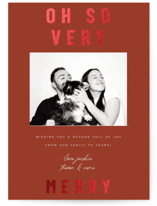Oh So Very Merry Foil-Pressed Holiday Cards