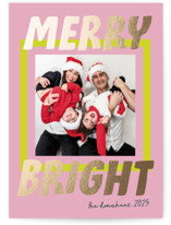 Bold and Bright Foil-Pressed Holiday Cards