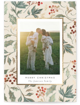 Christmas wrapping Foil-Pressed Holiday Cards